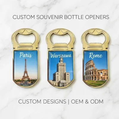 Wholesale Warszawa Poland Custom Design Durable Metal Bottle Opener Fridge Magnet