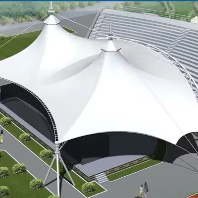 Modern Waterproof Breathable Tensioned Membrane Architectural Dome Outdoor Building Parks Hotels Guesthouse Garage Shed Gym