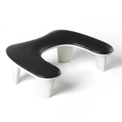 U Shape Cuver PU Leather Nail Arm Rest Hand Pillow Elevation Pillow Arm Rest for Nails Table