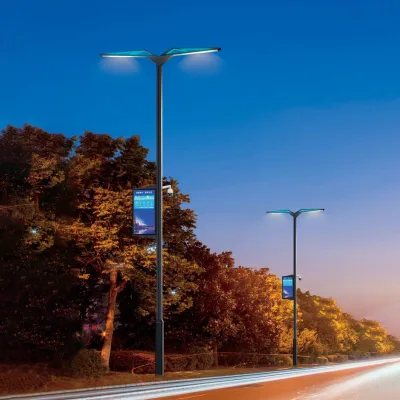 Outdoor CCTV Camera Smart Lamp Post Street WiFi Multi-Function Weather Station Smart Pole for Smart City