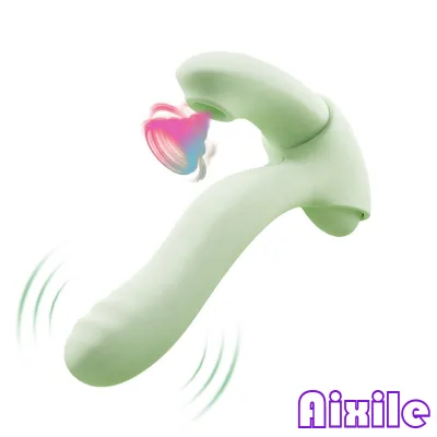 Wearable Adult Sex Toys with Clitoral Grinding Motion Rotating G Spot Stimulation 10 Vibration 7 Telescopic Heating 7 Sucking