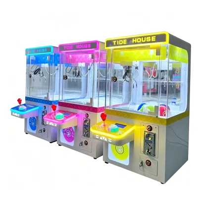 Table Top Mini Claw Machine Coin Operated with Bill Acceptor Metal & Plastic Construction Indoor/Outdoor Use