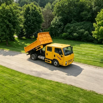 JMC Double Cab Crew Cab Dump Truck Hydraulic Tipper Truck Shipping by Sea