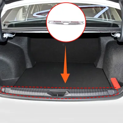 Stainless Steel Chrome Trunk Rear Bumper Sill Protector Cover for Chery Arrizo 5 Plus 2021 Exterior Car Decorative Accessories