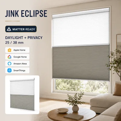 JINK Eclipse Matter-Ready Motorized Day and Night Honeycomb Cellular Shade Made-to-Measure Smart Blind