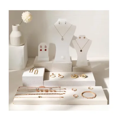 Wholesale Acrylic Jewelry Earrings Box Display White Acrylic Jewelry Display