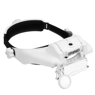Magnifying Headband Magnifier Eyewear Lamp LED Illuminated Loupe Magnifier Magnifying Glasses 1.5X 2X 5X Lens
