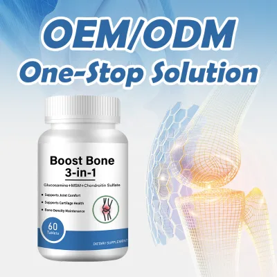 OEM Package Support Joint Health Supplement Energy Boost Glucosamine Chondroitin Tablets with MSM Glucosamine Tablet