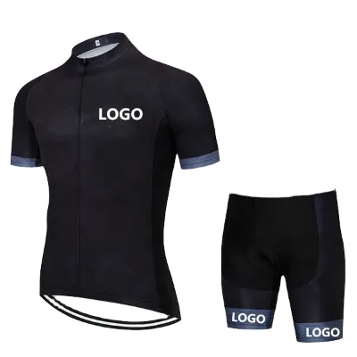 Custom Logo Cycling Wear Short Sleeve Top Shorts Set Breathable Bicycle Quick Dry Men's Jersey Cycling Jersey Sports Shirt Suit