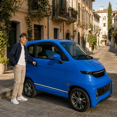 SQ4 Low-Speed Electric Vehicle for Drivers Aged 14+, EU Road-Legal Light Quadricycle with EEC and COC, Dealer Wholesale Only