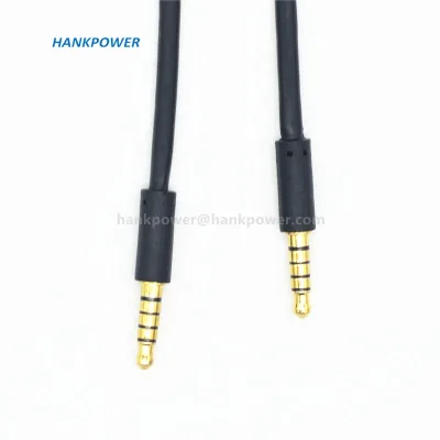Customize Small Size 3.5MM 5 Pole TRRRS Audio Aux Cable