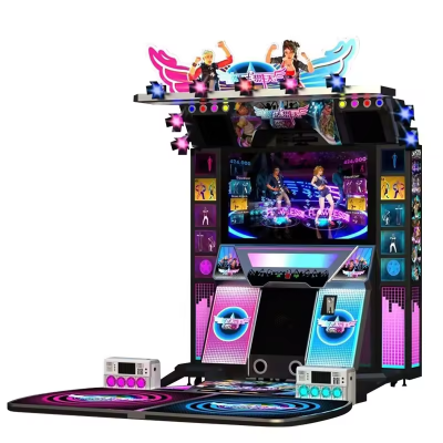 Music Rhythm Dance Sport Arcade Machine 2 Players Play Indoor Simulator Dancing Arcade Game Machine