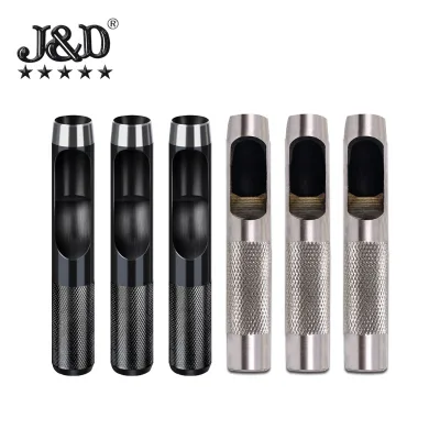 Round Punch Kit Belt Punch Hollow Punching Tool Set Hole Puncher Leather Punch Kit Oxford Cloth Bag Round Punching Tools Kit