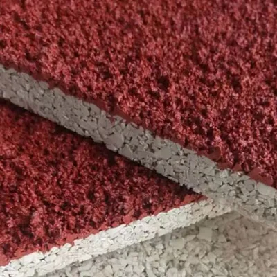 Basketball Sport Composite Plastic Runway with Topcoat Polyurethane Slurry Adhesive EPDM Particles