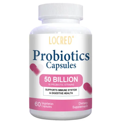 OEM Probiotics Capsules with Prebiotic Fiber Blend with Potato and Acacia Fiber for Adults on Energy and Metabolism