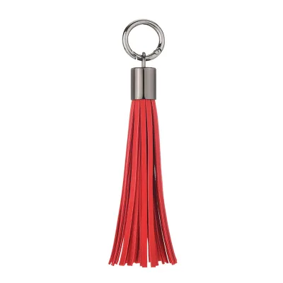 New Reflective Fringe PU Leather Tassel Keychain Key Chain Keyring Charm for Bag Auto Car Key Ring