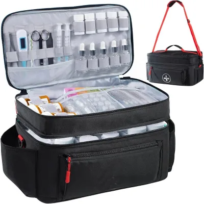 Travel Medicine Bag Organizer-Medicine Organizer Storage-Pill Bottle  Storage-Medication Organizer