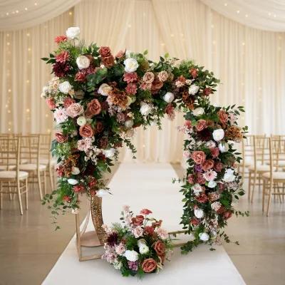 High Quality Popular Colors for Autumn Weddings Durable Event Floral Decoration Arch Flowers