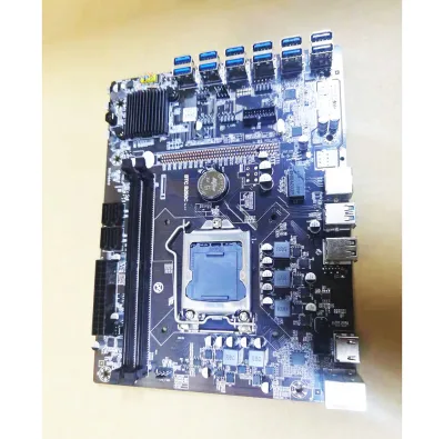 B250c Motherboard 12ports  LGA-1151 3.0 Usb* 6, 2.0 Usb* 2 , Sata*4 ,1* HD, 1*RJ45 TB360 Mainboard Graphics Card Used Laptops