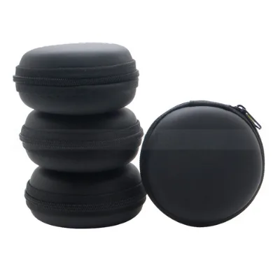 Hard EVA Case Earphone Protective Storage Bag Round Shape