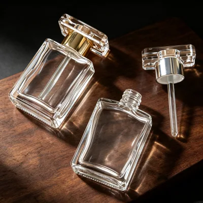 MUB 15ml Empty Essential Oil Glass Bottle with T Cap Glass Stick Screw Neck Oil Bottle Support Custom Logo&box