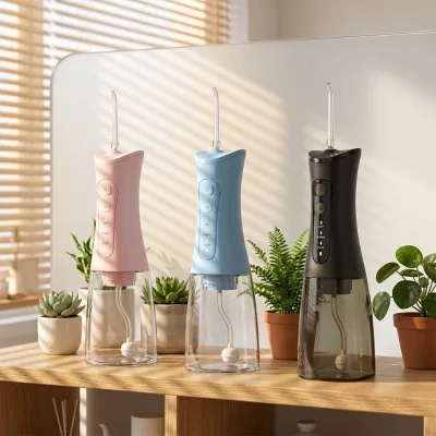 IPX7 Portable Cordless Water Flosser Rechargeable with Outdoor & Hotel Use