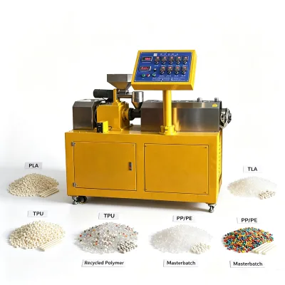Lab Mini Co-rotating Twin Screw Extruder Pelletizer Compounding Extrusion Granulator for PLA TPU Recycled Polymer Modification