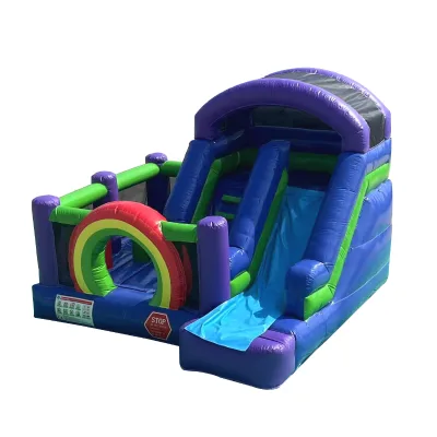 Commercial Outdoor PVC Inflat Bouncer and Slide 4.3*3.7m Inflatable Ball Pit Children Outdoor Playground Equipment for Kids