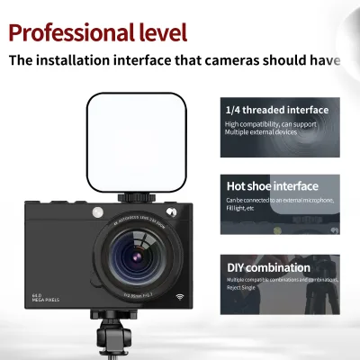 Good Price Portable 64Mega 4K Ultra HD WiFi Digital DSLR Camera with Image Stabilization Lithium Battery Compact Design