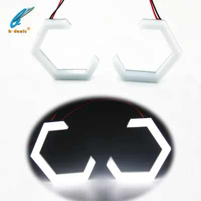 White Color Hex Halos Rings Led Angel Eyes for Projector Lens halo Ring