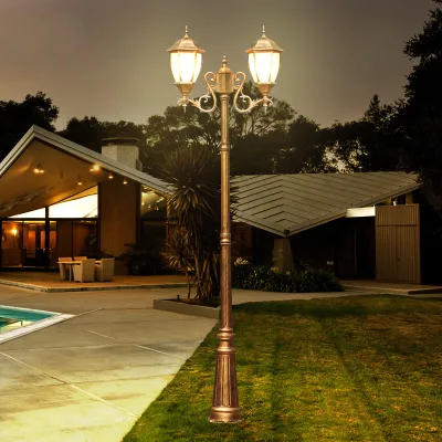 Customized Vintage Design Garden Light IP65 Waterproof Rustproof Garden Landscape LED Street Light