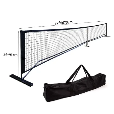 Portable Pickleball Net Frame with Metal Stand Tennis Court Equipment Pickle Ball Game Net and Pickleball Training Equipment