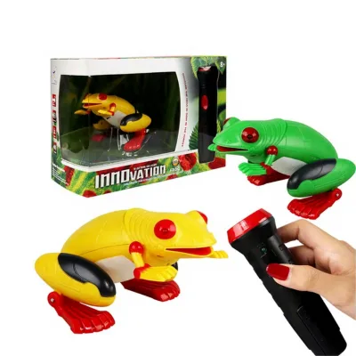 HW Infrared Optical Remote Sensing Radio Control Animal Toys Simulation Infrared Frog Model Remote RCFunny Pet Toys