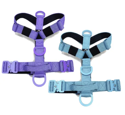 New Lightweight Pet Harness with Aviation Aluminum Quick-release Metal Buckle and Multi-position Adjustable Design