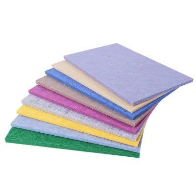 9MM Thickness PET Acoustic Panels Fire Retardant Soundproof Hotel Hall Modern Graphic Solution Wall Tiles Lightweight Durable