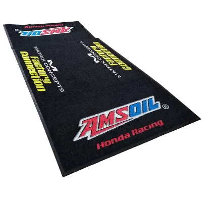 Customized Motorcycle Workshop Pit Mats Nylon Non-Slip Pet Friendly