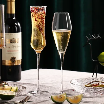 Clear Crystal Tall champagne Glass Stemmed champagne Flutes clear champagne Flutes