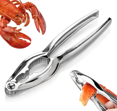 Wholesale Walnut Folder Seafood Folder Lobster Crab Crackers Stainless Steel Crab Cracker