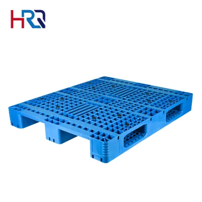 Factory Warehouse 4-Way Entry High Quality Flooring Grid Single Plastic Pallets Black
