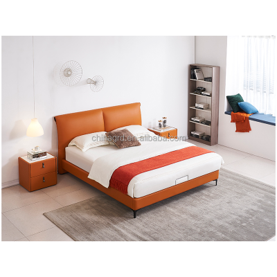 Latest Design Modern Queen Bed Frame Foshan Bed King Upholstered Wood Beds Furniture Luxury Full Bedroom