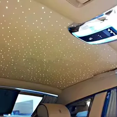 LED Fiber Optic Lighting Kit with 8 Colors and 300 Strands for Starry Sky Ceiling Decoration