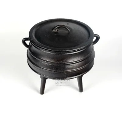 Cast Iron Potjie Pot African Potjie Pot With Lid Camping Dutch Oven With 3 Legs Witchcraft Cauldron Cast Iron Potjie Pot