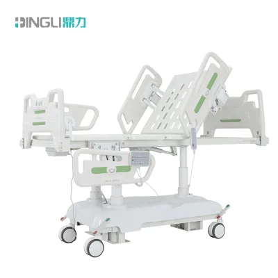 DingLi Electric Three Column Hospital Bed Seven Function ICU Hospital Bed High End Medical Equipment With Tredelenurg Function