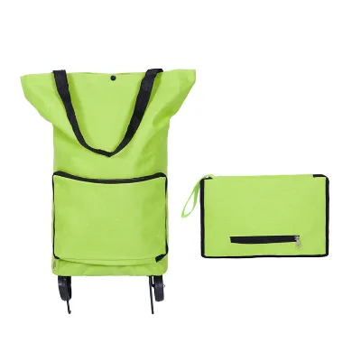 GARIDA Portable Vegetable and Fruit Shopping Cart Mini Light Folding Shopping Trolley Bag With Wheels GCG-001G