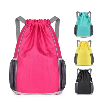 Factory Price Custom Outdoor Waterproof High Capacity Multifunctional Simple String Cinch Storage Sport Gym Drawstring Fashion