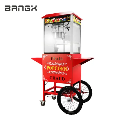 Electric Popcorn Equipment Pushcart Popcorn Making Machine Commercial Popcorn Machines for Shopping Malls Ktv Street Vendor