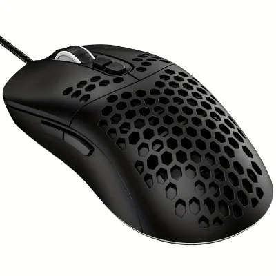Manufacturers Silent Wired E-Sports Optical Lightweight Mouse Hole RGB Lighting Black Gaming Mouses Office Computer Essential