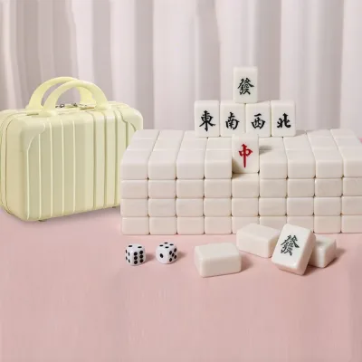Custom Mahjong Household Hand Rub Mahjong Tiles Custom 42mm 144 Large Custom Mahjong Tiles