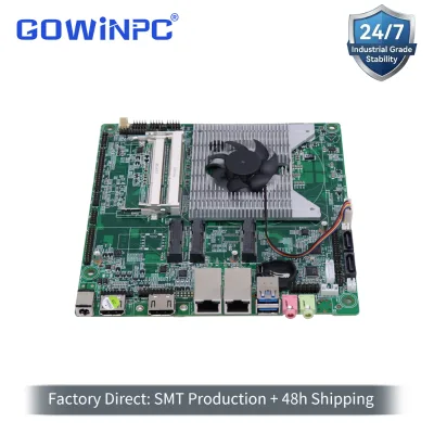Mini-ITX Motherboard with RS232/422/485 COM & GPIO for Industrial Automation