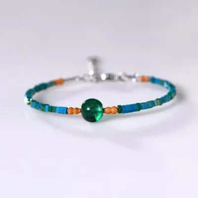 Wholesale Heart Charm bracelet Good luck transfer bead bracelet